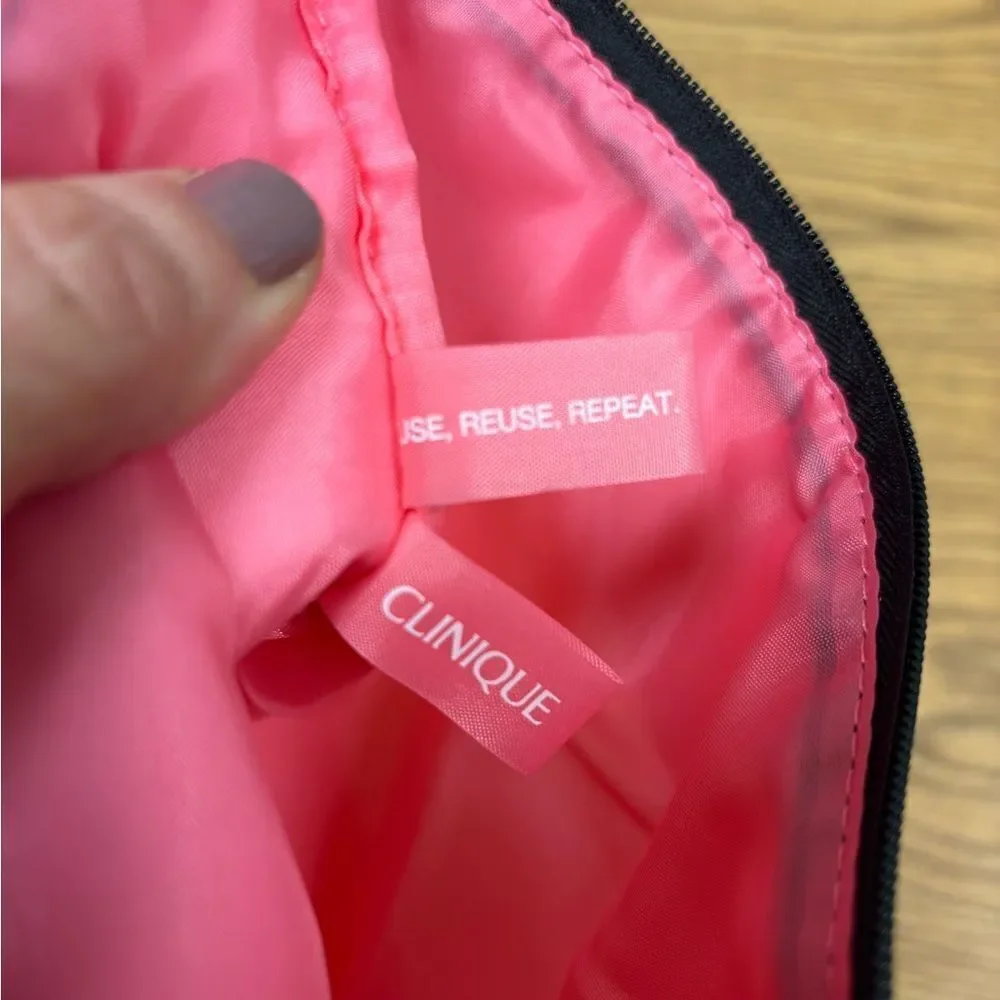 Red and Pink Cosmetic Bag, limited edition, Clinique, and Kate Spade colab, NWOT